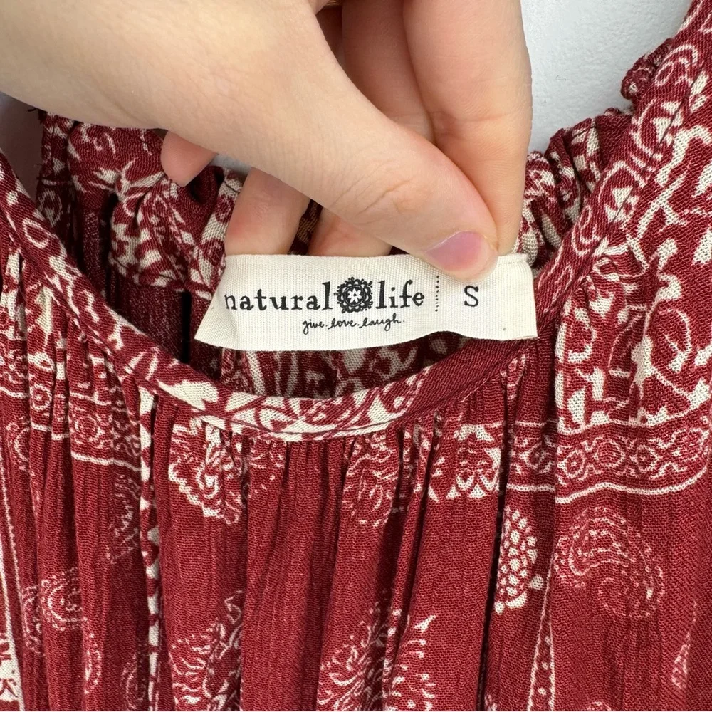 Natural Life Red Bandana Hadley Dress Size S‎ - Picture 6 of 11